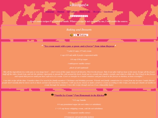recipes screenshot