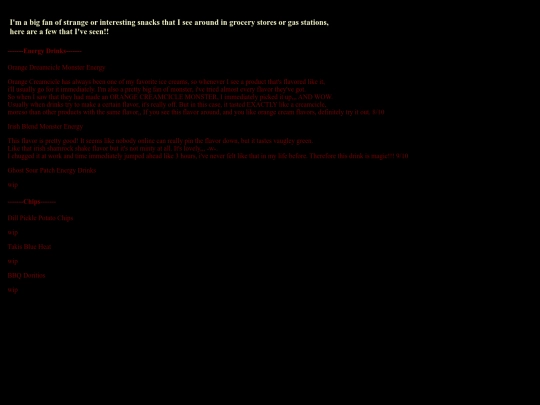 snacks screenshot