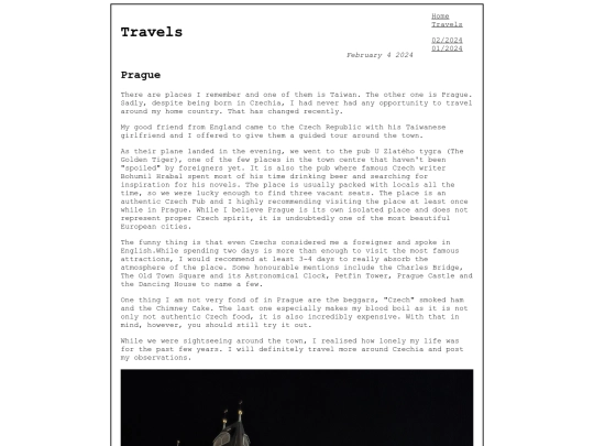 travels screenshot