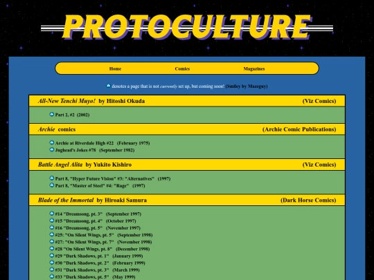 comics-list screenshot