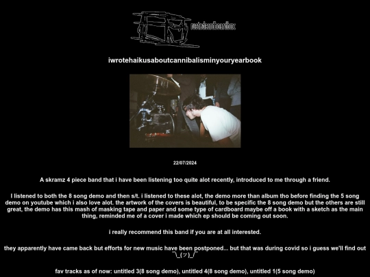 music/iwrotehaikusaboutcannibalisminyouryearbook screenshot