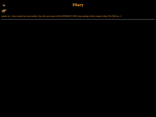 diary screenshot