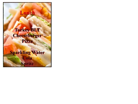 Lunch Menu screenshot