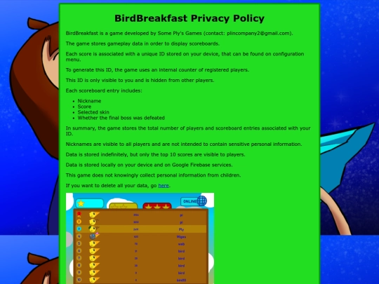 pakjcbakjrcnajsnckjanckiasnkjscav/birdprivacy screenshot
