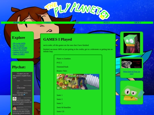 subpages/played screenshot