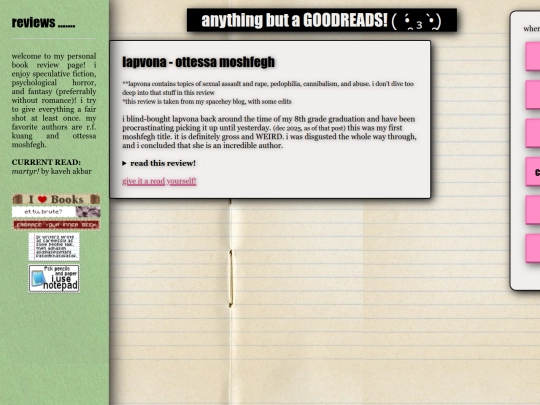 reviews screenshot