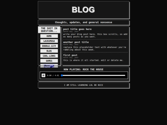 blog screenshot