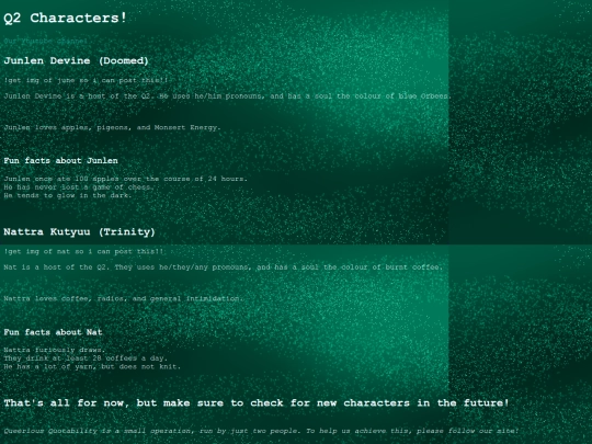 profiles-characters screenshot