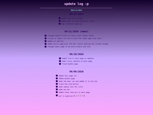 updates screenshot