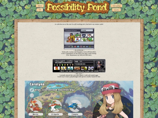 collection/pokecards screenshot