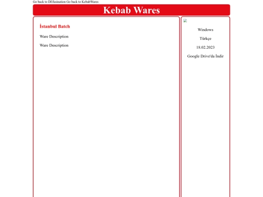 ware/001 screenshot