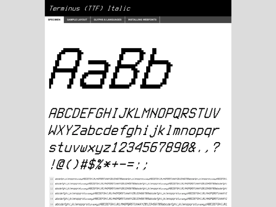 terminusttf/terminusttf-italic-4.49.3-demo screenshot