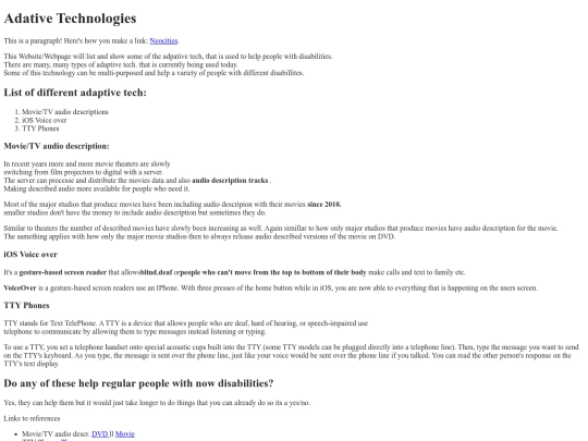 Adaptive_Tech/Home screenshot