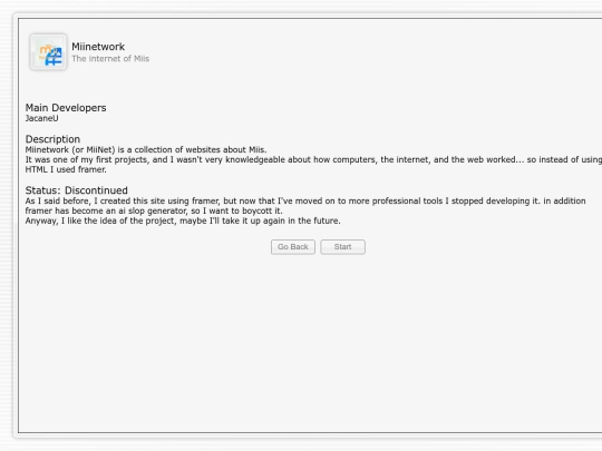 ProjectPages/MiiNetwork screenshot