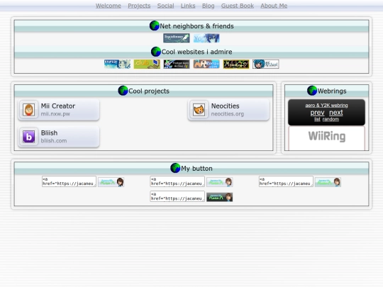 links screenshot