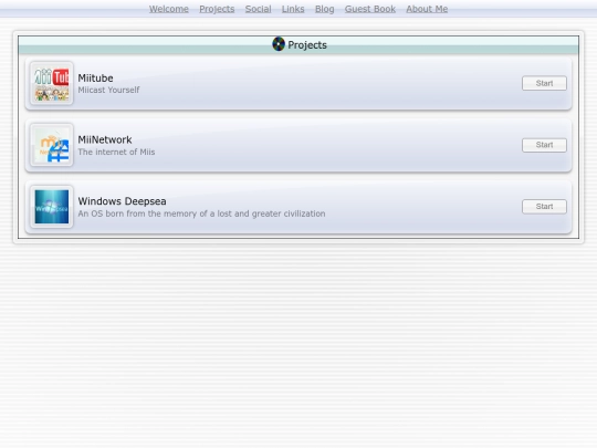 projects screenshot