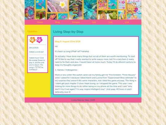 blog screenshot