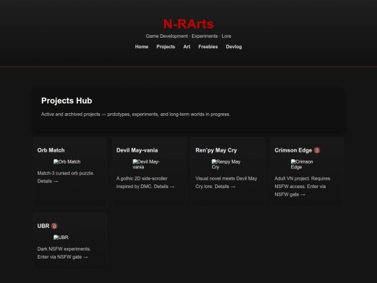 projects screenshot