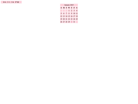 misc/Calendar screenshot
