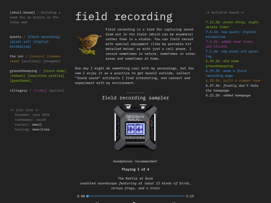 fieldrecording screenshot