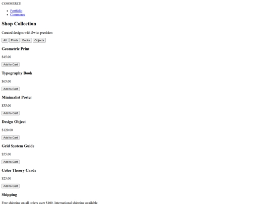 Commerce screenshot