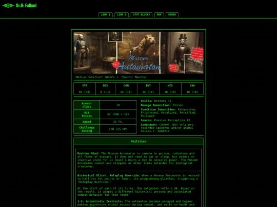Monsters/MuseumAutomaton screenshot