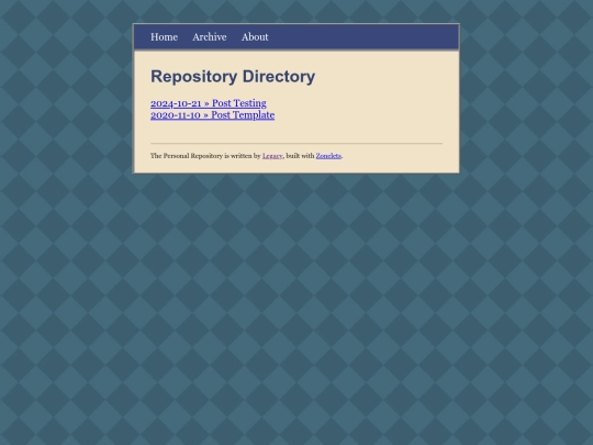 Blog/archive screenshot