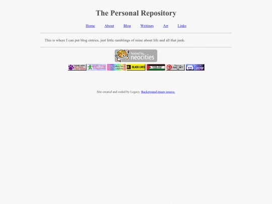 Blog/home screenshot
