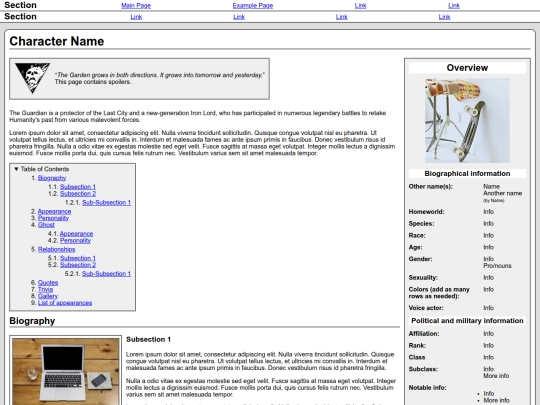 Writing/Wiki/Destiny/avelynnpage screenshot