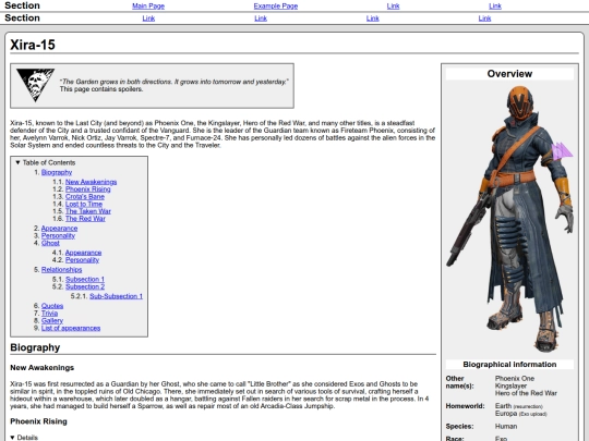 Writing/Wiki/Destiny/xirapage screenshot