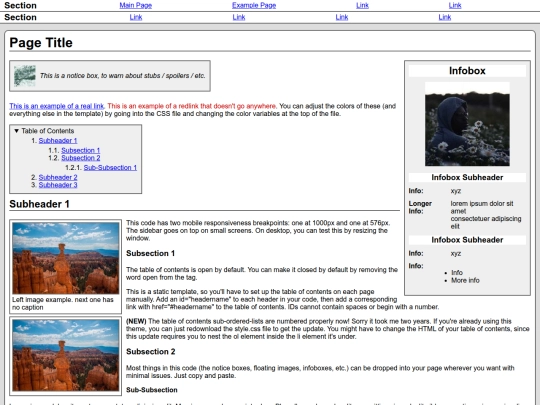 Writing/Wiki/page screenshot