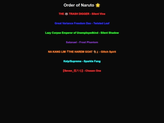 order_of_narutos screenshot
