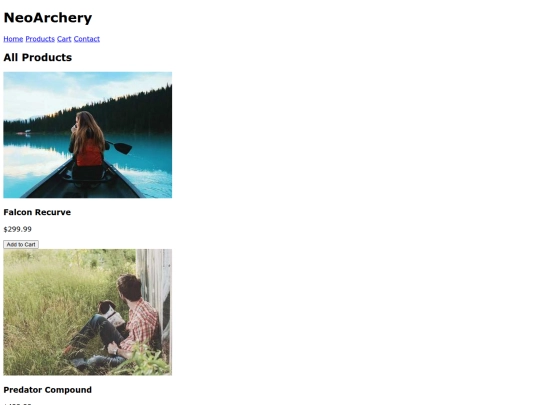 products screenshot