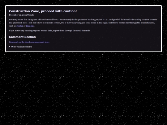 announcements screenshot