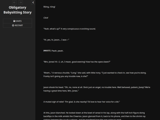 stories/ObligatoryBabysittingStory screenshot