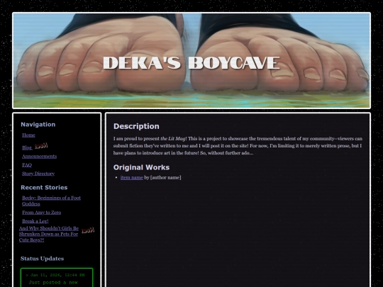 stories/lit-mag screenshot