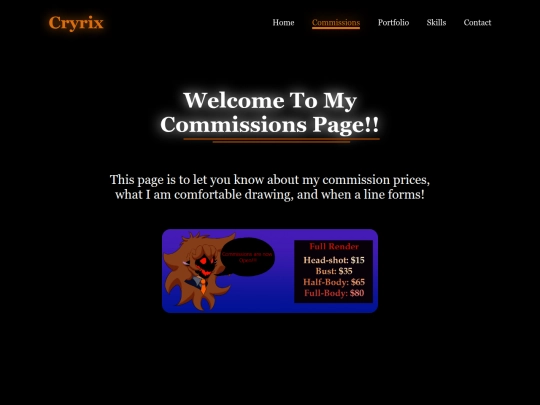 commissions screenshot