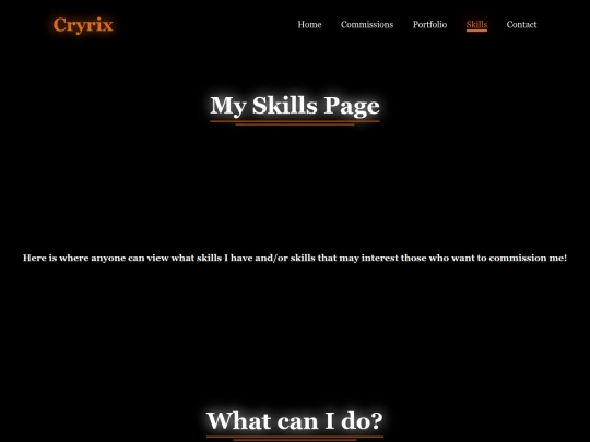 skills screenshot
