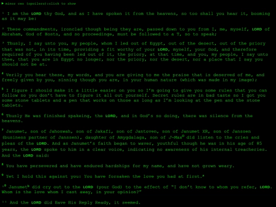commandments screenshot