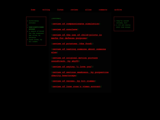 reviews screenshot