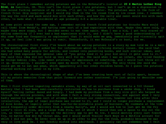 reviews/potatoes screenshot