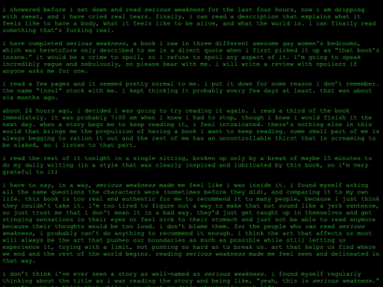 reviews/seriousweakness screenshot