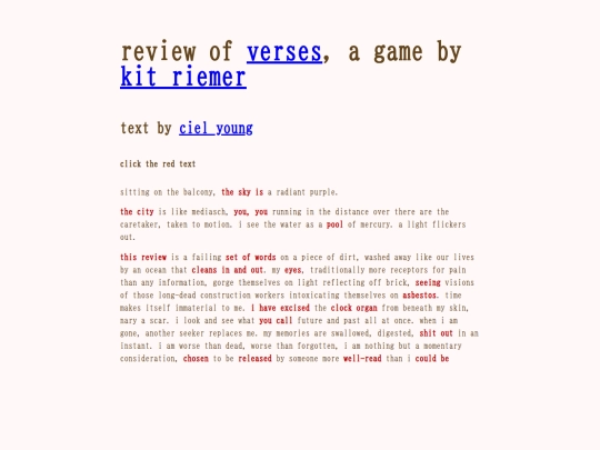 reviews/verses screenshot
