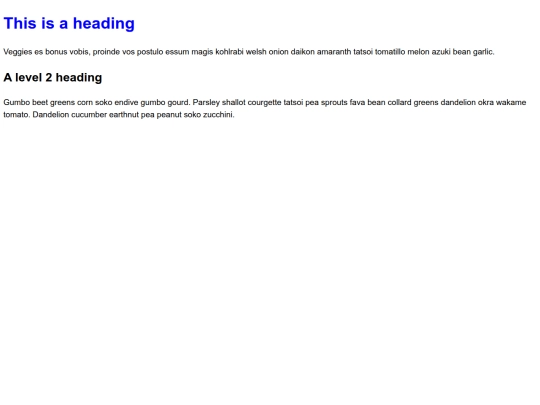 tutorials/CSS/Selectors/test1 screenshot
