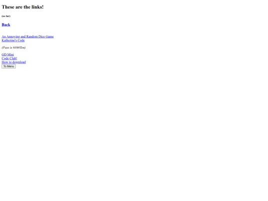 Links screenshot