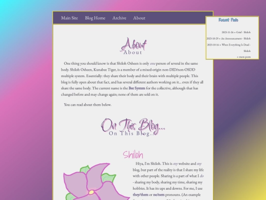 blog/about screenshot