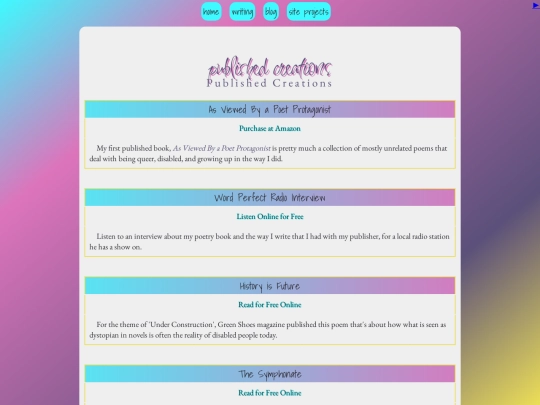 published screenshot