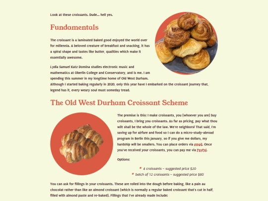 croissants screenshot
