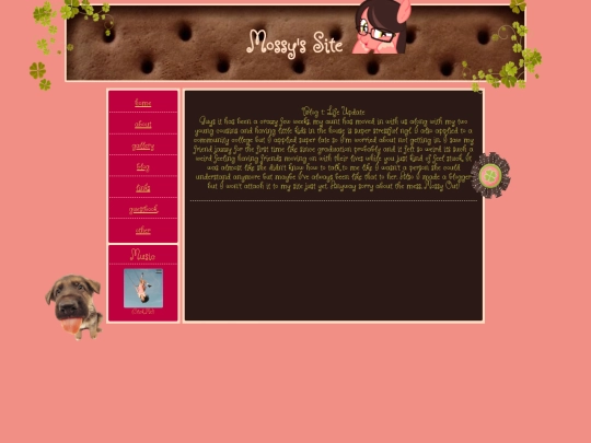 Blog screenshot
