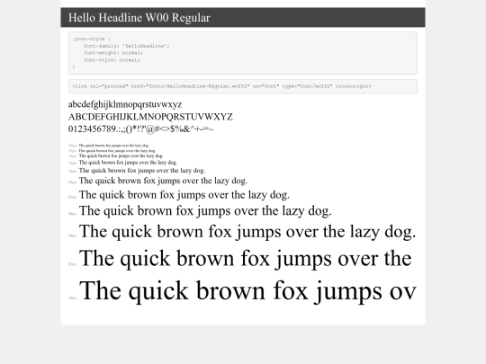 fonts/demo screenshot